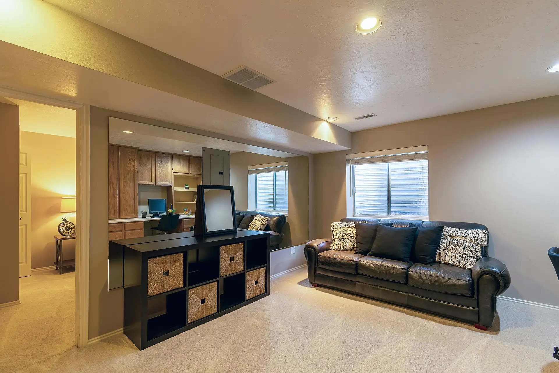 Finished basement renovation by 613 Renovation in Ottawa